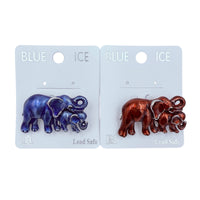 Enamel Colored Elephant Pin Brooch - 2 Color Available (06717)
