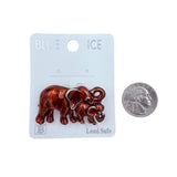 Enamel Colored Elephant Pin Brooch - 2 Color Available (06717)