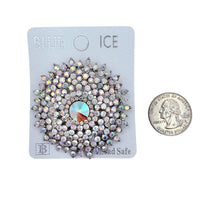 Sunburst Shaped Brooch Pin - 6 Colors (06412)(2.25x2.25in)