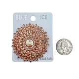 Sunburst Shaped Brooch Pin - 6 Colors (06412)(2.25x2.25in)
