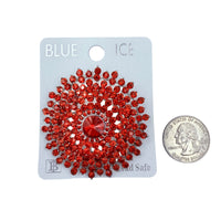 Sunburst Shaped Brooch Pin - 6 Colors (06412)(2.25x2.25in)