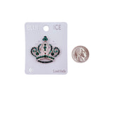 Queen Crown Brooch Pin - 12 Colors (06621)(1.5x1.5in)