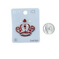 Queen Crown Brooch Pin - 12 Colors (06621)(1.5x1.5in)
