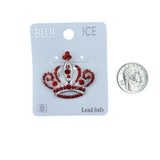Queen Crown Brooch Pin - 12 Colors (06621)(1.5x1.5in)