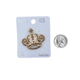 Queen Crown Brooch Pin - 12 Colors (06621)(1.5x1.5in)
