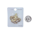Queen Crown Brooch Pin - 12 Colors (06621)(1.5x1.5in)