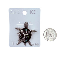 Sea Turtle Brooch Pin (06713)(1.75x2in)