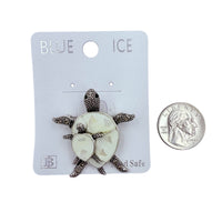 Sea Turtle Brooch Pin (06713)(1.75x2in)