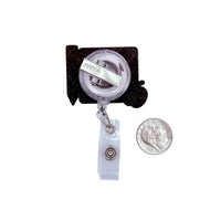 ABC Teacher Themed Retractable ID Holder (2x3.5in)