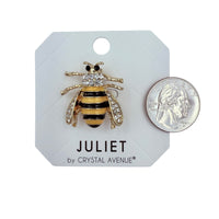 Epoxy Bumble Bee Brooch Pin (1.23x1.15in)