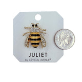 Epoxy Bumble Bee Brooch Pin (1.23x1.15in)