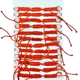 Bulk 12 PCS Red Drawstring Bracelets San Benito (BR4-51RED)