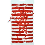 Bulk 12 PCS Red Drawstring Bracelets Jesus (BR4-732-5)