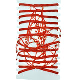 Bulk 12 PCS Red Drawstring Bracelets Guadalupe (BR4-724-2)