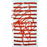 Bulk 12 PCS Red Drawstring Bracelets San Benito (BR4-723-2)