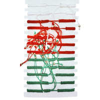 Bulk 12 PCS Drawstring Bracelets Mexican Flag Themed (BR4-731)