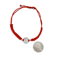 Bulk 12 PCS Kid's Size Red Drawstring Bracelets San Benito (BR4-278)