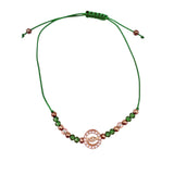 Bulk 12 PCS Kid's Size Green Drawstring Bracelets Saint Jude (BR4-648)