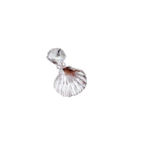 Clamshell & Multi-Pearl Dangle Earrings in Silver or Gold (1x1.5in)