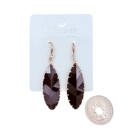 Crystal Marquise Shaped Dangled Earrings - 3 Colors Available (0.6x2.25in)