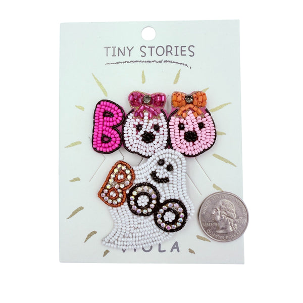 Boo Ghost Halloween Themed 2 Pin Set