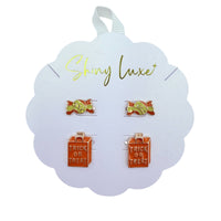 Trick or Treat Bag & Candy Halloween Themed Stud Earrings