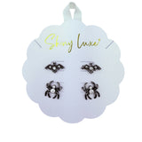 Bat & Spider Halloween Themed Stud Earrings