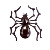 Black Spider Brooch Pin (2.5x2.25in)