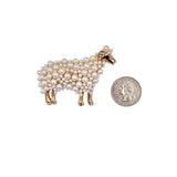 Pearl Sheep Brooch Pin (2.5x1.5in)3.50