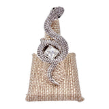 Crystal Snake Stretch Ring (R1294)