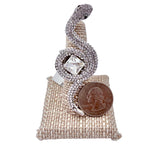 Crystal Snake Stretch Ring (R1294)