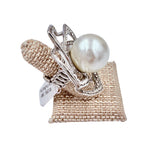 Pearl Flower Shaped Stretch Ring (R1295)