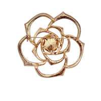 Large Crystal Rose Pin Brooch - 2 Colors (P1417)(3x3in)