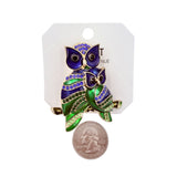 Mom and Baby Owl Brooch Pin (1.9x2.2in)