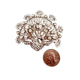 Crystal Peacock Brooch - 2 Colors (2.5x2.25in)