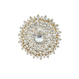 Sunburst Shaped Brooch Pin - 11 Colors (06412)(2.25x2.25in)