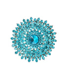 Sunburst Shaped Brooch Pin - 11 Colors (06412)(2.25x2.25in)