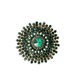 Sunburst Shaped Brooch Pin - 11 Colors (06412)(2.25x2.25in)