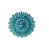 Sunburst Shaped Brooch Pin - 11 Colors (06412)(2.25x2.25in)