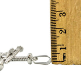 Stainless Steel Nail Crucifix Cross Pendant (1x1.75in)