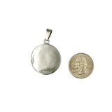 Stainless Steel Saint Michael Protect Us Pendant (1.2x1.5in)