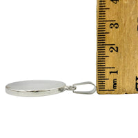 Stainless Steel Saint Michael Protect Us Pendant (1.2x1.5in)