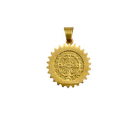 Gold Plated Stainless Steel San Benito Pendant (8223)(1x1.5in)