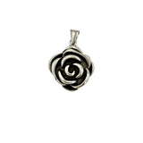 Stainless Steel Rose Pendant (1.25x1.75in)