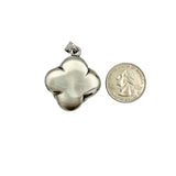 Stainless Steel Rose Pendant (1.25x1.75in)