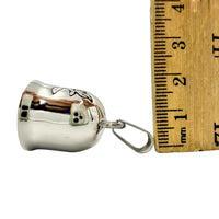 Stainless Steel Bell Pendant (0.75x1.5in)