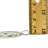 Stainless Steel Guadalupe Halo Portrait Pendant (1x1.75in)