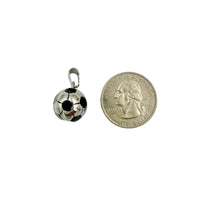 Stainless Steel Soccer Pendant in Silver or Gold  (3381)(0.50x0.75in)