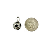 Stainless Steel Soccer Pendant in Silver or Gold  (3381)(0.50x0.75in)