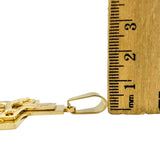 Gold Plated Stainless Steel Cross Crucifix Pendant (1813)(1.25x2.5in)